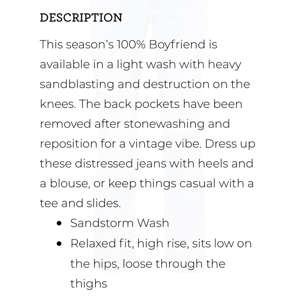 CAbi 100% Boyfriend Jean #6071 - Picture 9 of 10